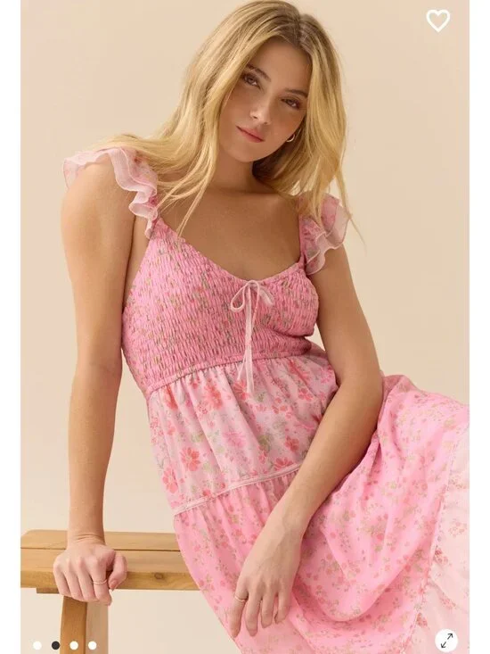 NWT Altar'd State Sidney Floral Maxi Dress - Picture 3 of 4